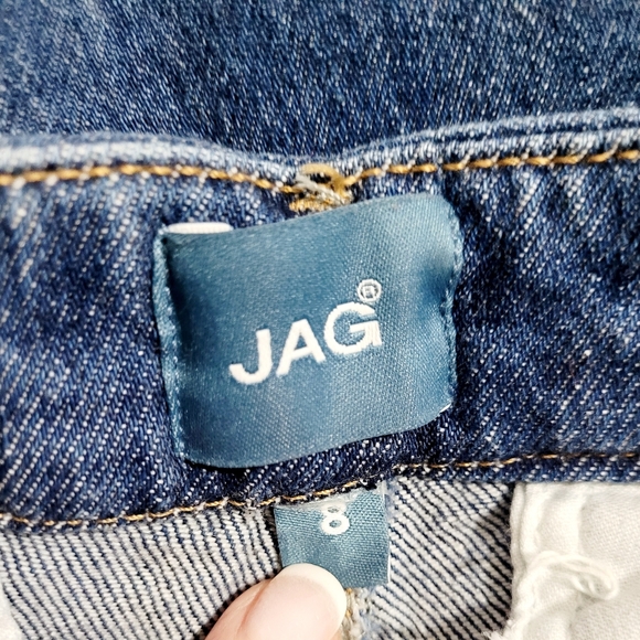 JAG Jeans Sophia Wide Leg Crop Jeans Women’s Size 8 / 30 Blue Stretch Denim - Picture 11 of 13